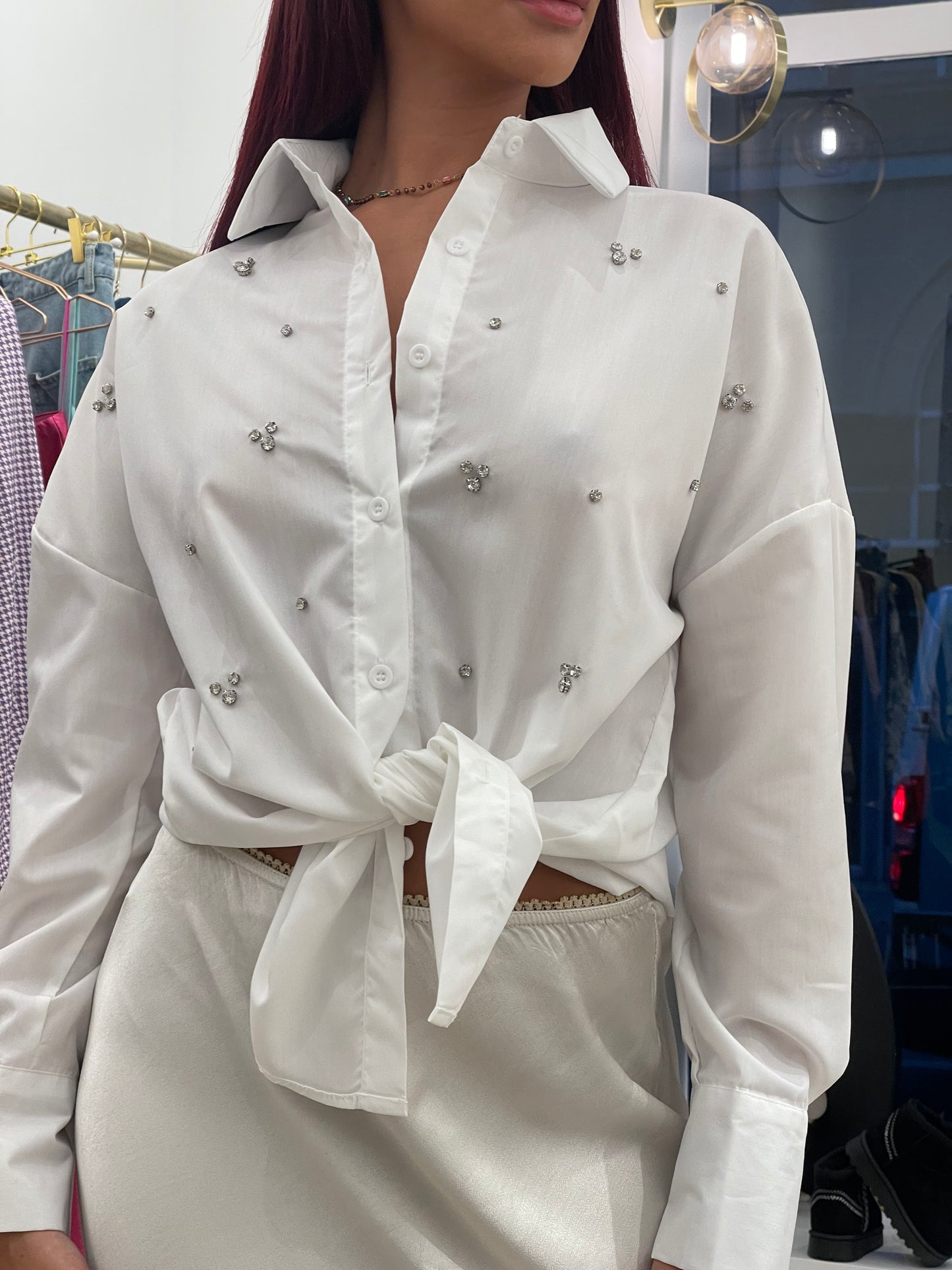 JUPE FALBALA CHAMPAGNE