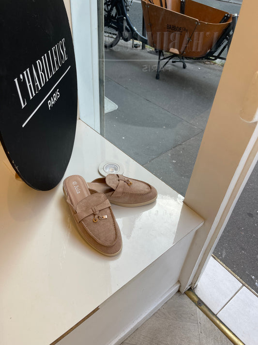 MULES PIANA BEIGE